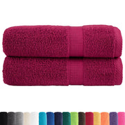 Asciugamani Premium SOLUND 2 pz Bordeaux 50x100 cm 600 g/m² 137209