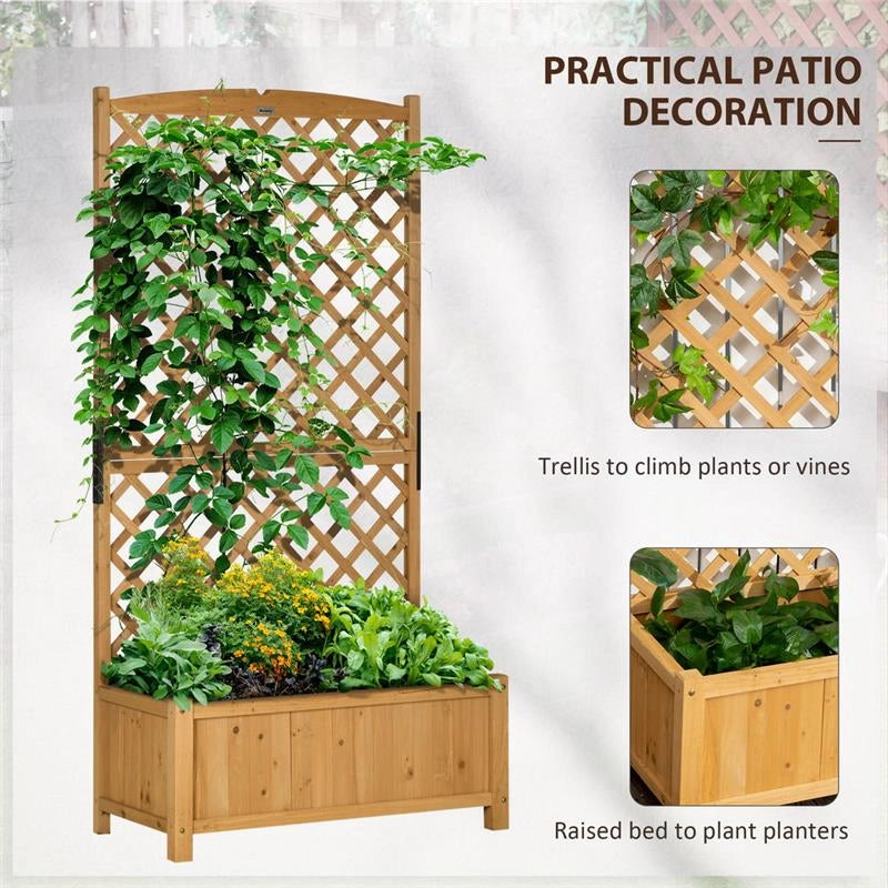 FIORIERA DA ESTERNO IN LEGNO D'ABETE CON DESIGN VERTICALE RIALZATO, 90X45X180 CM