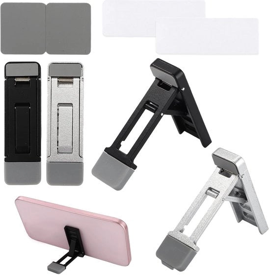 Supporto per tastiera portatile pieghevole - regolabile - con cuscinetti in silicone - 4 pezzi - misura 6,5 x 2 x 0,5 cm - supporto per laptop