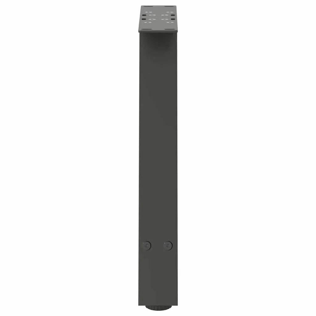 Set di 2 gambe per tavolino da caffè a forma di A con piedini regolabili 38 x 42-43 cm acciaio antracite 02_0057110