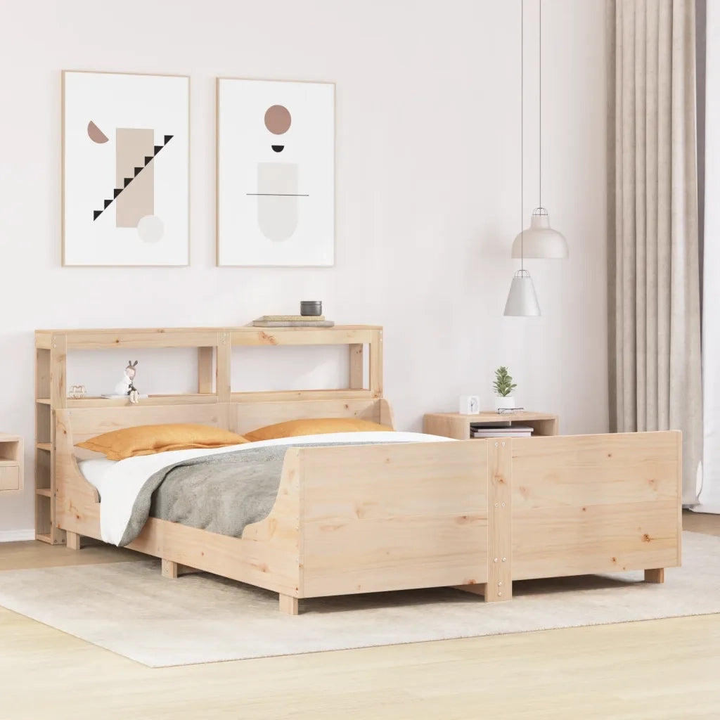 vidaXL Letto senza Materasso 140x190 cm in Legno Massello di Pino