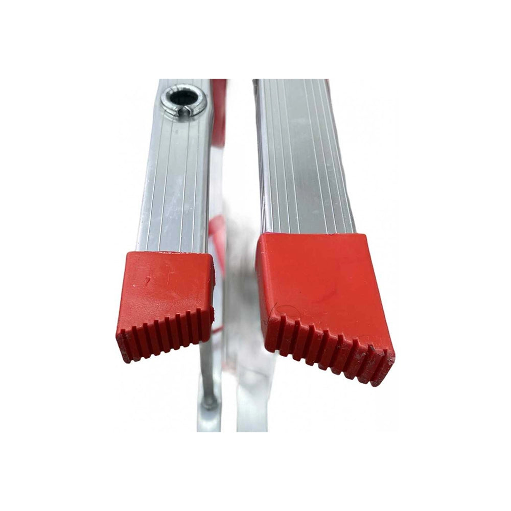 Scala In Alluminio 7 Gradini Con Base 8 Gradini Gs/Tuv En131 Portata Massima 150 Kg