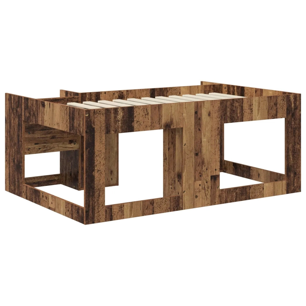 Telaio del letto con storage Legno antico 80 x 160 cm 3422625