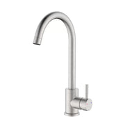 Rubinetto lavello bocca alta in acciaio spazzolato con risparmio acqua – Serie Bronx