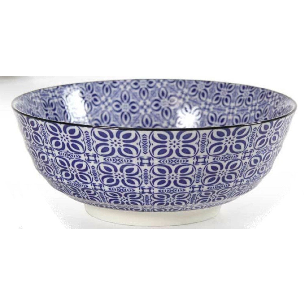 Trade Shop - Ciotola Tonda In Ceramica Decorata Multiuso Marracash 18x18x7cm 6 Colori 771606 -
