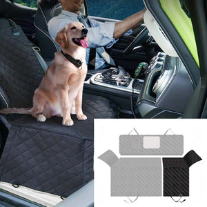 Fudajo Coprisedile posteriore auto per cani 137x147cm Protezione divisibile con zip per sedile
