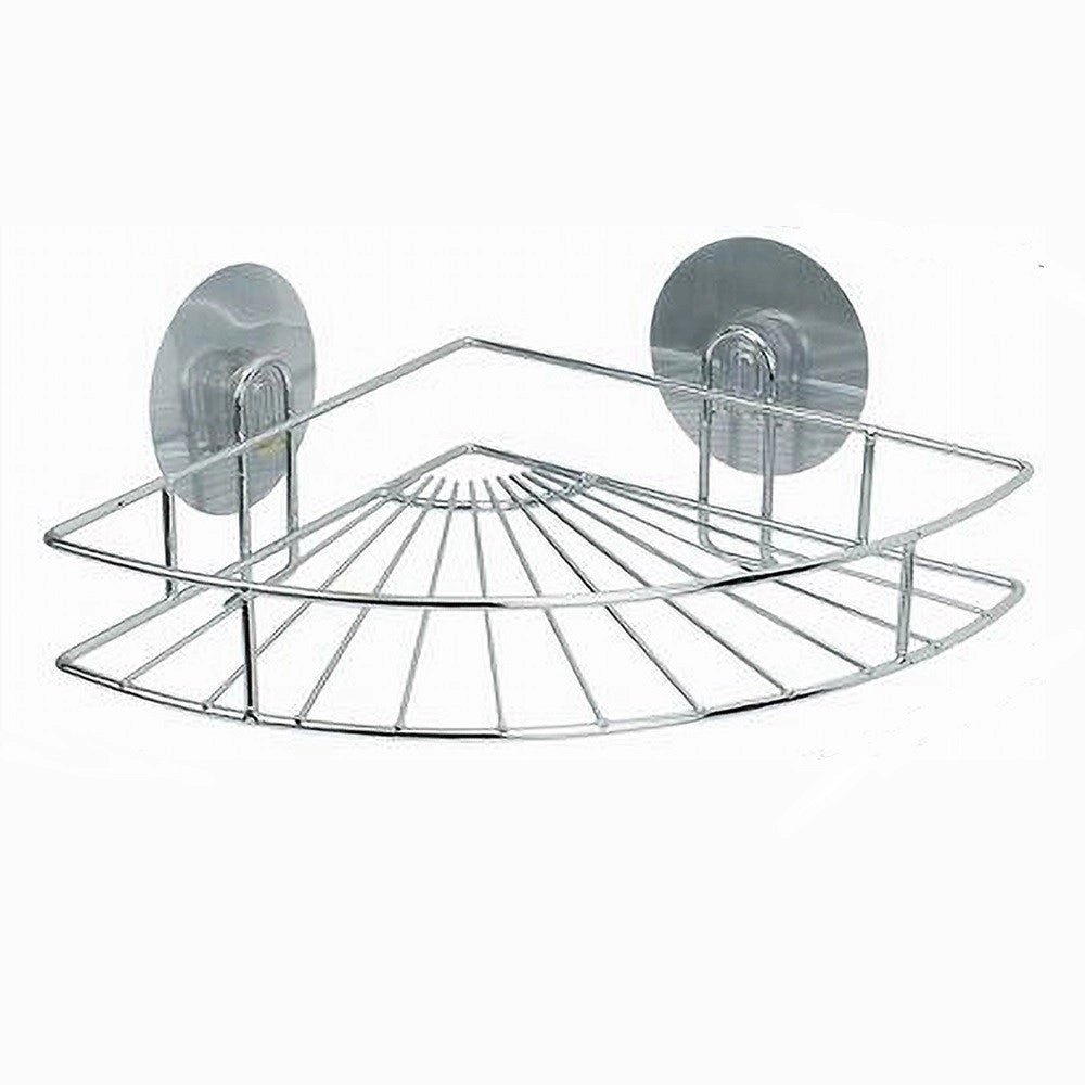 Trade Shop - Mensola Angolare Portaoggetti Da Bagno Montaggio A Parete Con Biadesivo 79840 -