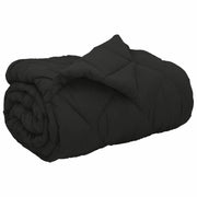 Piumone | Duvet Invernale Nero 140 x 200 cm Microfibra