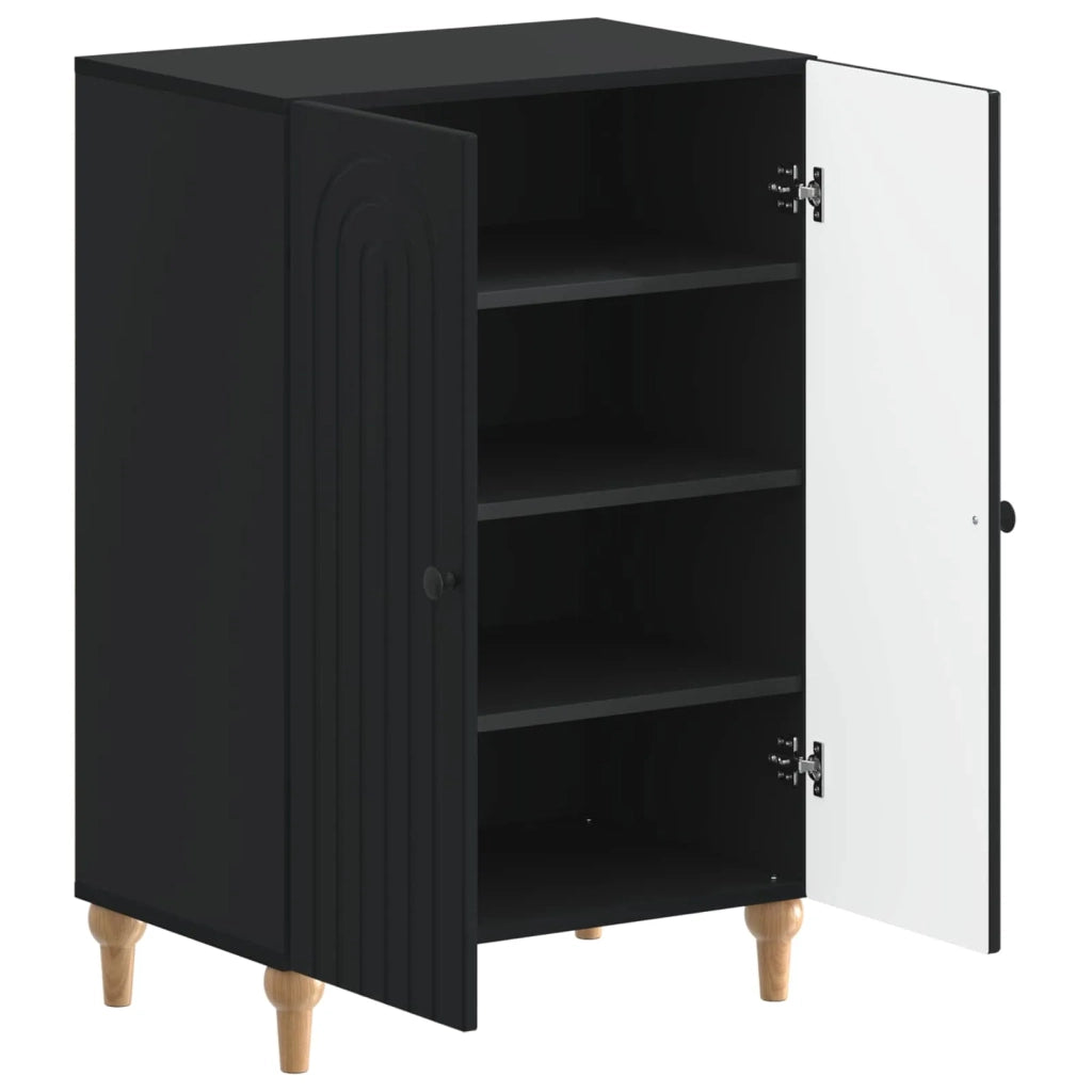 Mobile per scarpe ALKMAAR 59,5 x 39,5 x 90 cm Nero 896206