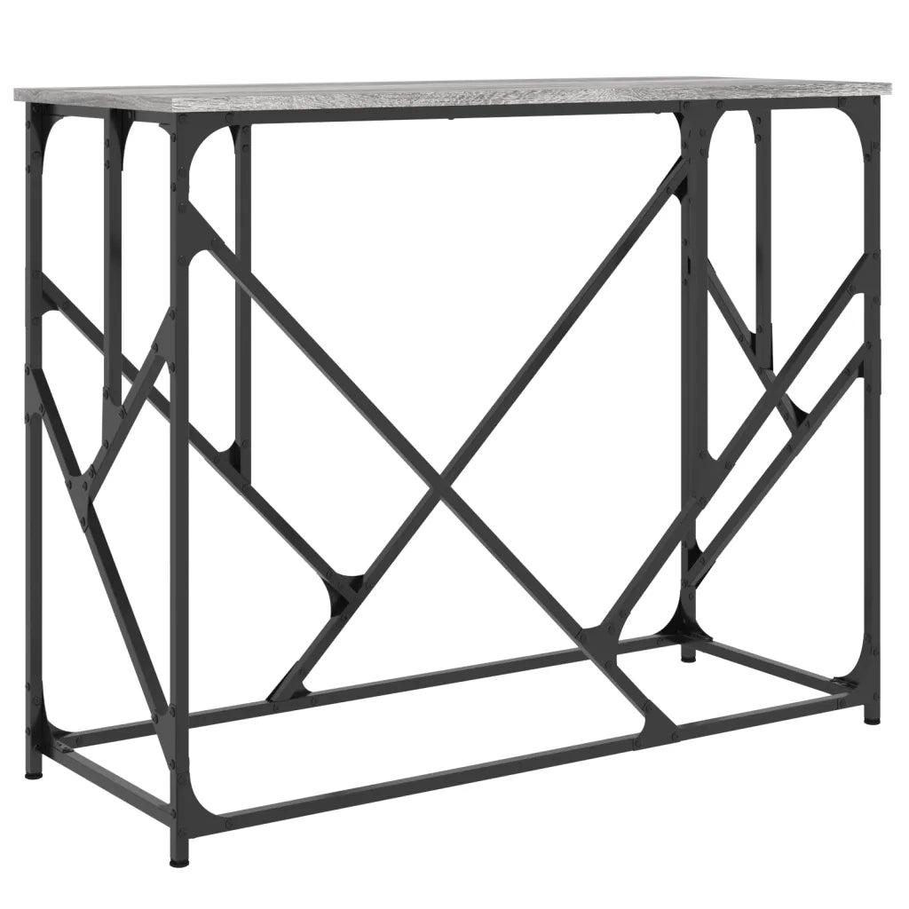 Tavolo Consolle Grigio Sonoma 100x40x80 cm in Legno Multistratocod mxl 83382