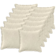 Cuscino con cuscino HOUTEN 12 pz Crema Fleece in microfibra 932958