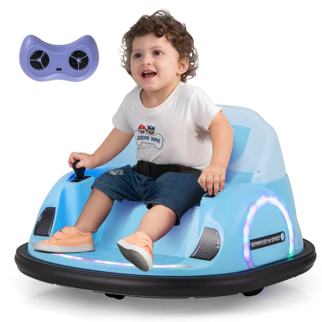 Auto a paraurti per bambini con luci LED connessione wireless musica e suoni, Auto a scoppio per bambini dai 18+ mesi Blu-Macchinine giocattoli