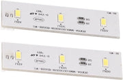 Due Strisce di Illuminazione LED per Frigoriferi - 2 Pezzi, Sostituzione per 6000-6500K Luce Bianca LED - Sostituzione per Frigoriferi e Congelatori
