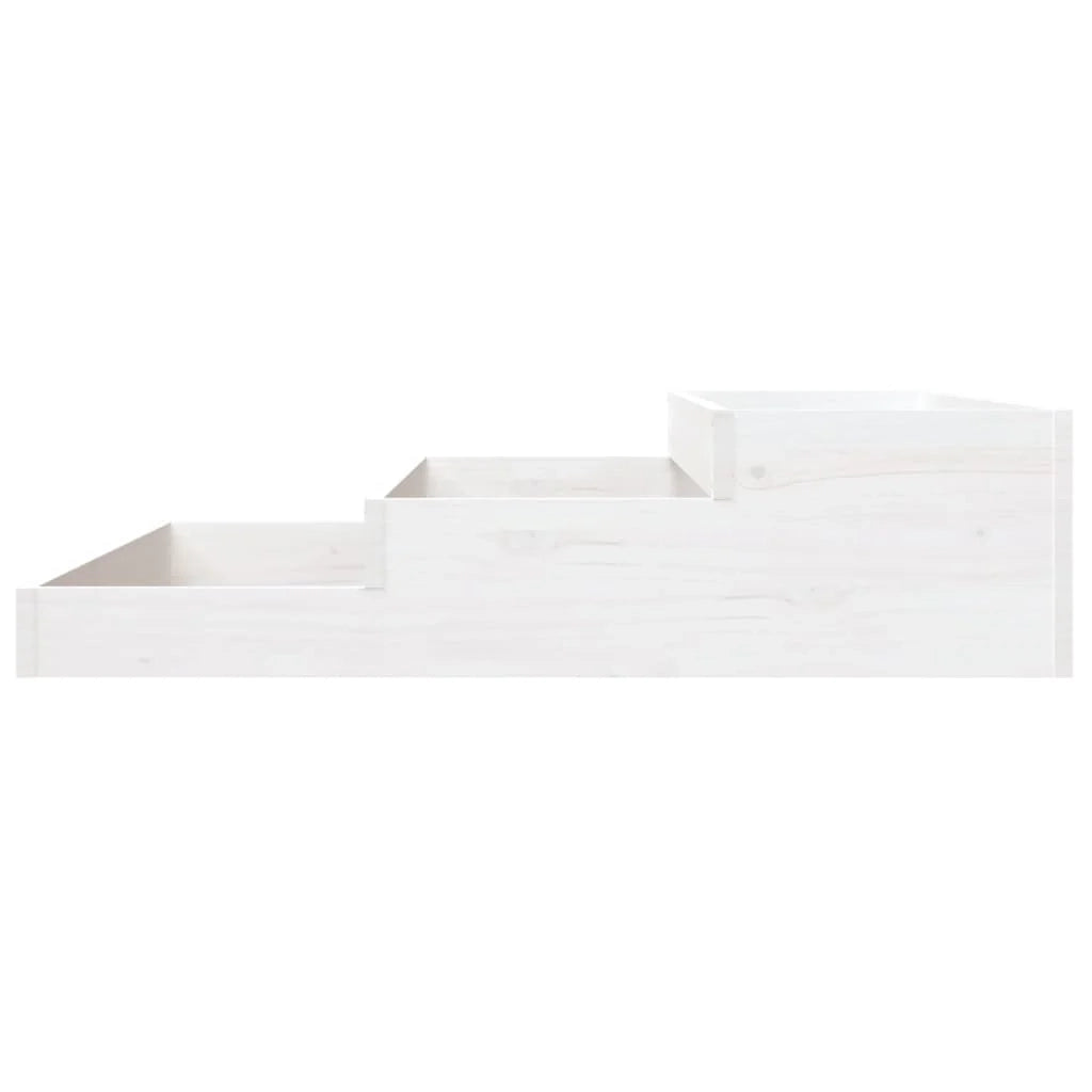 Fioriera rialzata per piante e fiori terrazza giardino 107 x 107 x 27 cm legno massello di pino bianco 02_0037294