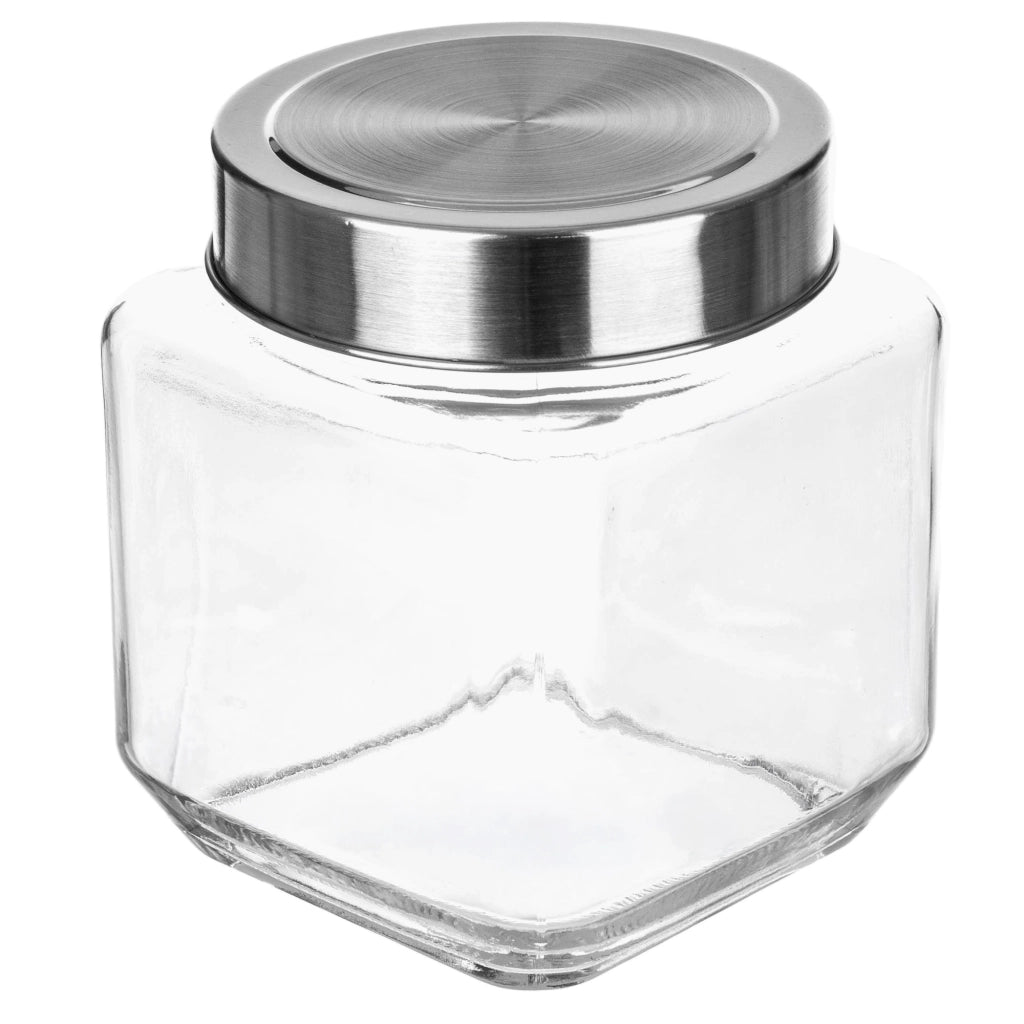 Contenitore per alimenti in vetro KADAX con coperchio, 500 ml, per prodotti sfusi.