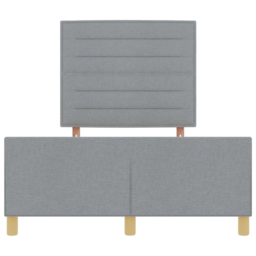 Struttura del letto Grigio chiaro 140 x 200 cm Tessuto