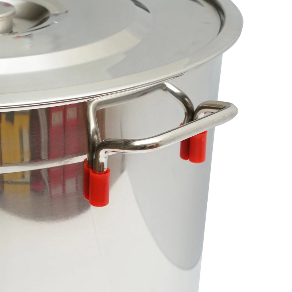 Maturatore in acciaio inox con coperchio per miele, capacità 50 kg