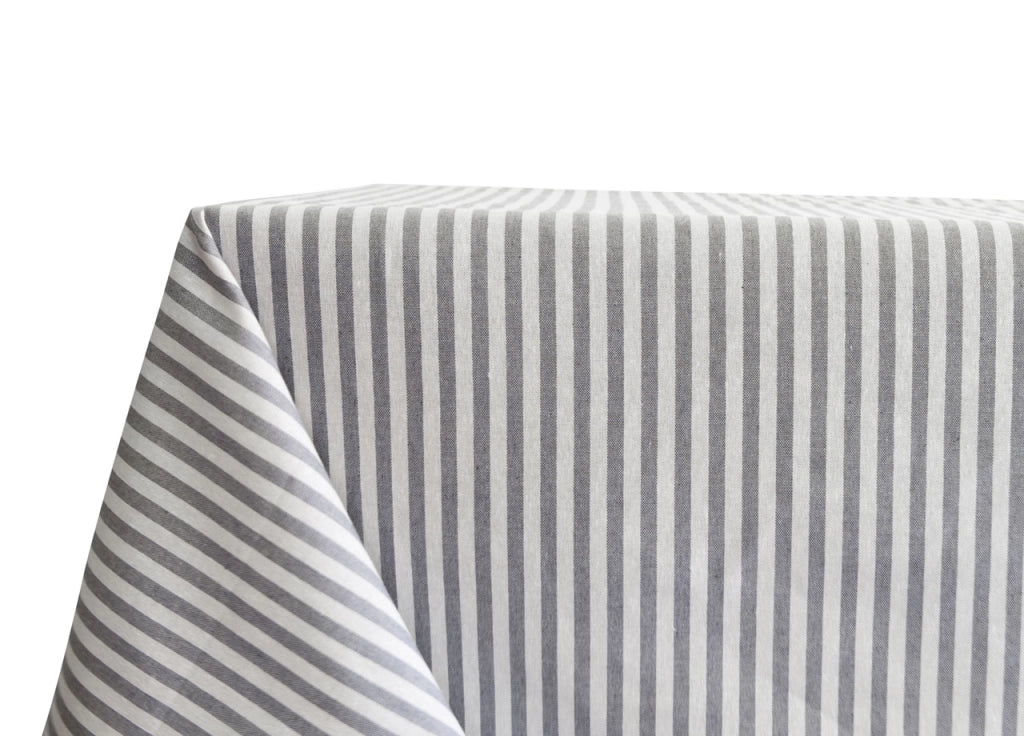 Tovaglia Miros Resinata Antimacchia Copritavolo Cucina Disegno Bastoncino - 140x140 - Grigio