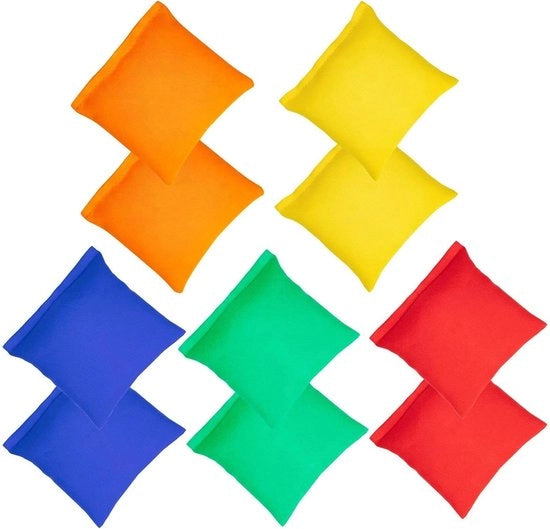 Set di palline da lancio per Cornhole - Gioco di lancio per bambini - Set di palline colorate per giochi all'aperto - Giochi da tavola per ragazzi e ragazze - Palline da lancio per giochi estivi