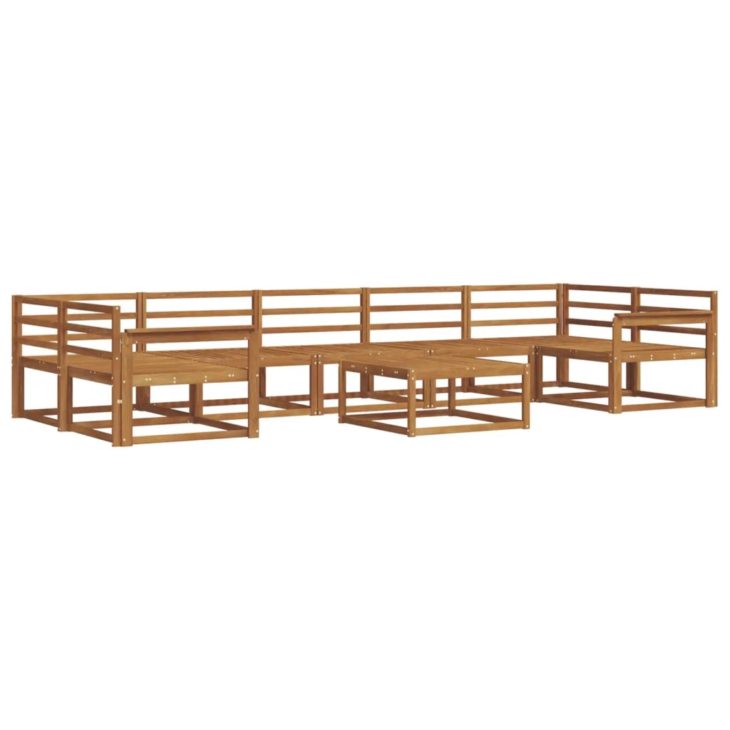 Set di divani da esterno 8 pcs Naturale