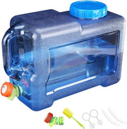 Contenitore acqua da 7,5 L a 22 L con rubinetto, contenitore acqua per camper con maniglie, dispensatore acqua con rubinetto, contenitore acqua per bere, camper, contenitore acqua per bere, sicuro per l'alimentazione