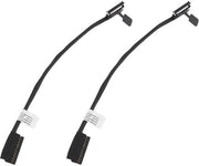 Cavo di ricambio per batteria - DC020027Q00 0G6J8P - 2 pezzi - Adatto per laptop - Nero