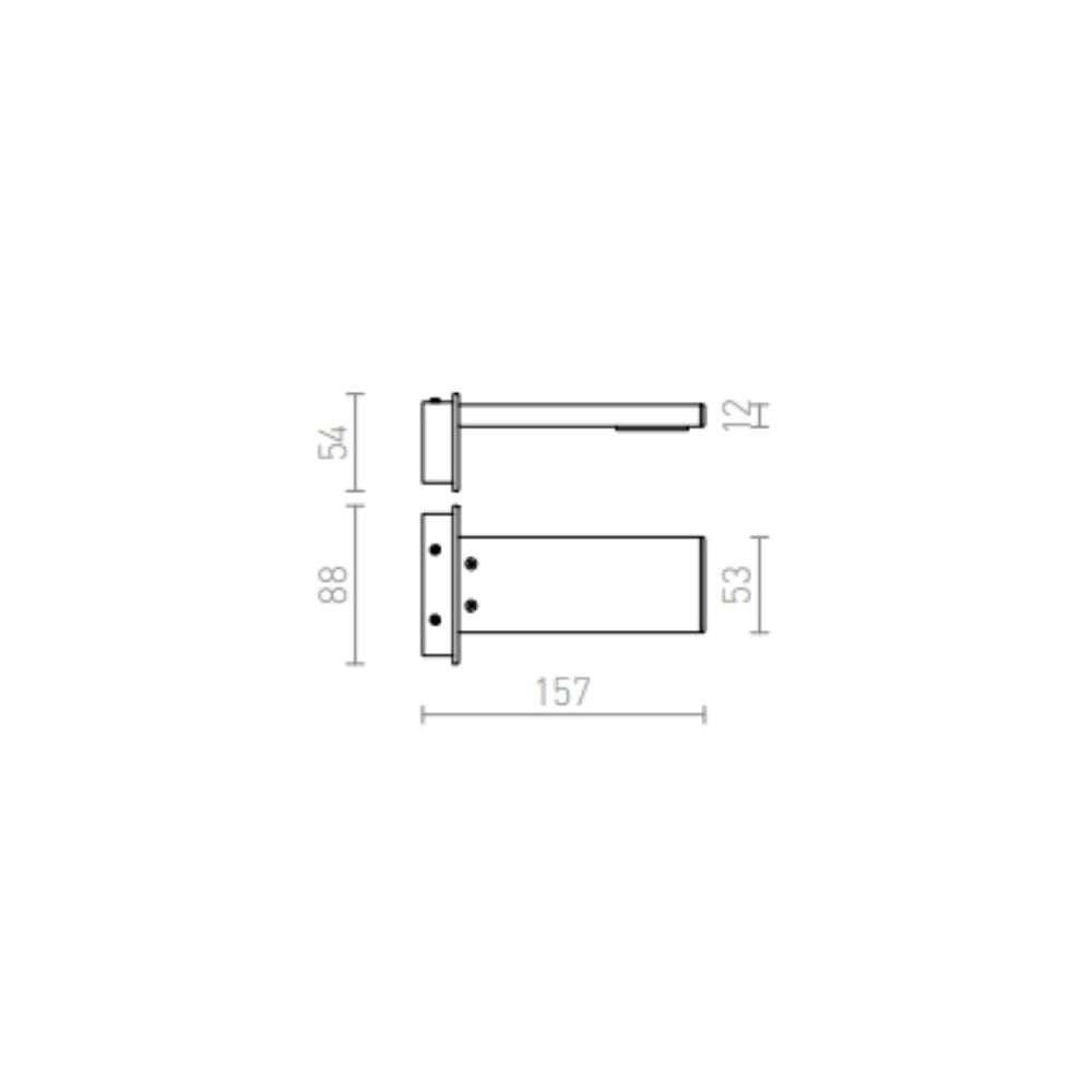 Faretto applique PARAGNA da parete cromo 230V LED 5.7W IP44 3000K
