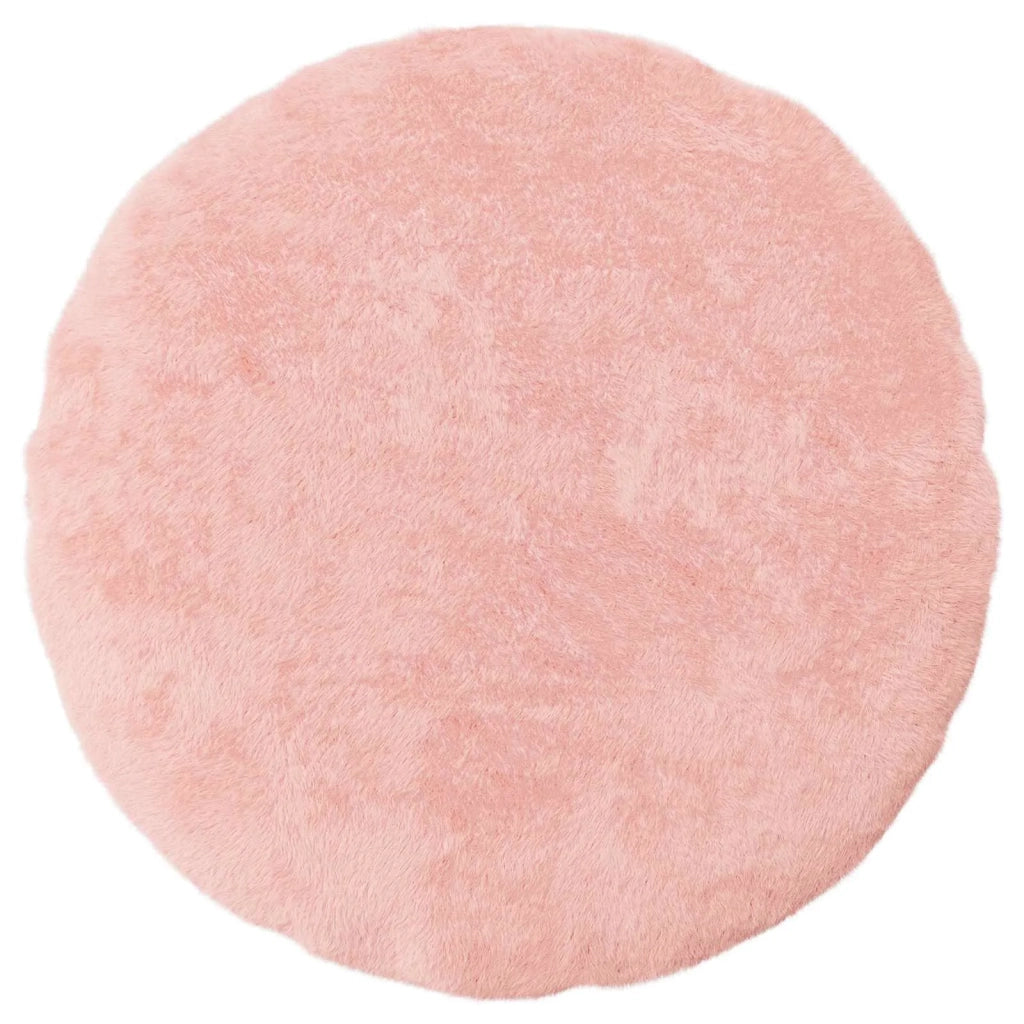 Federa 2 pz HEERLEN Rosa Ø 60 cm Pelliccia di Coniglio Finta 923125