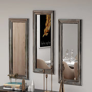 Guarcino, Specchio Modulabile, 30x70h cm Argento