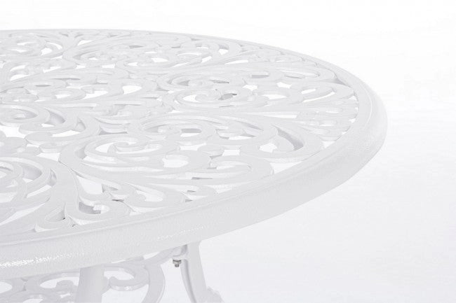 Tavolo da Giardino Ø110x71,5h cm Victoria Bianco