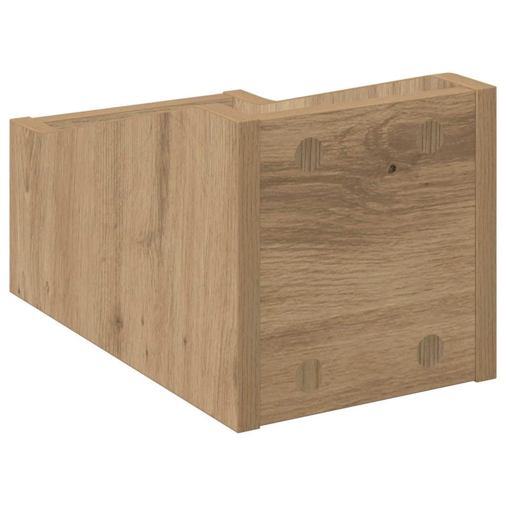 Scatola per dischi LP 2 pz Rovere Artigianale 18 x 32 x 18 cm 8012809