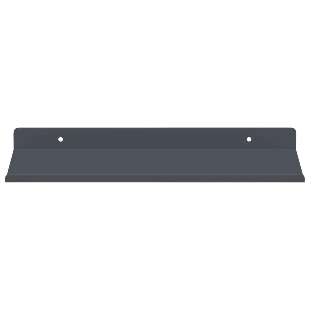Mensola sospesa 2 pcs Antracite 30 x 18 x 2,5 cm Acciaio