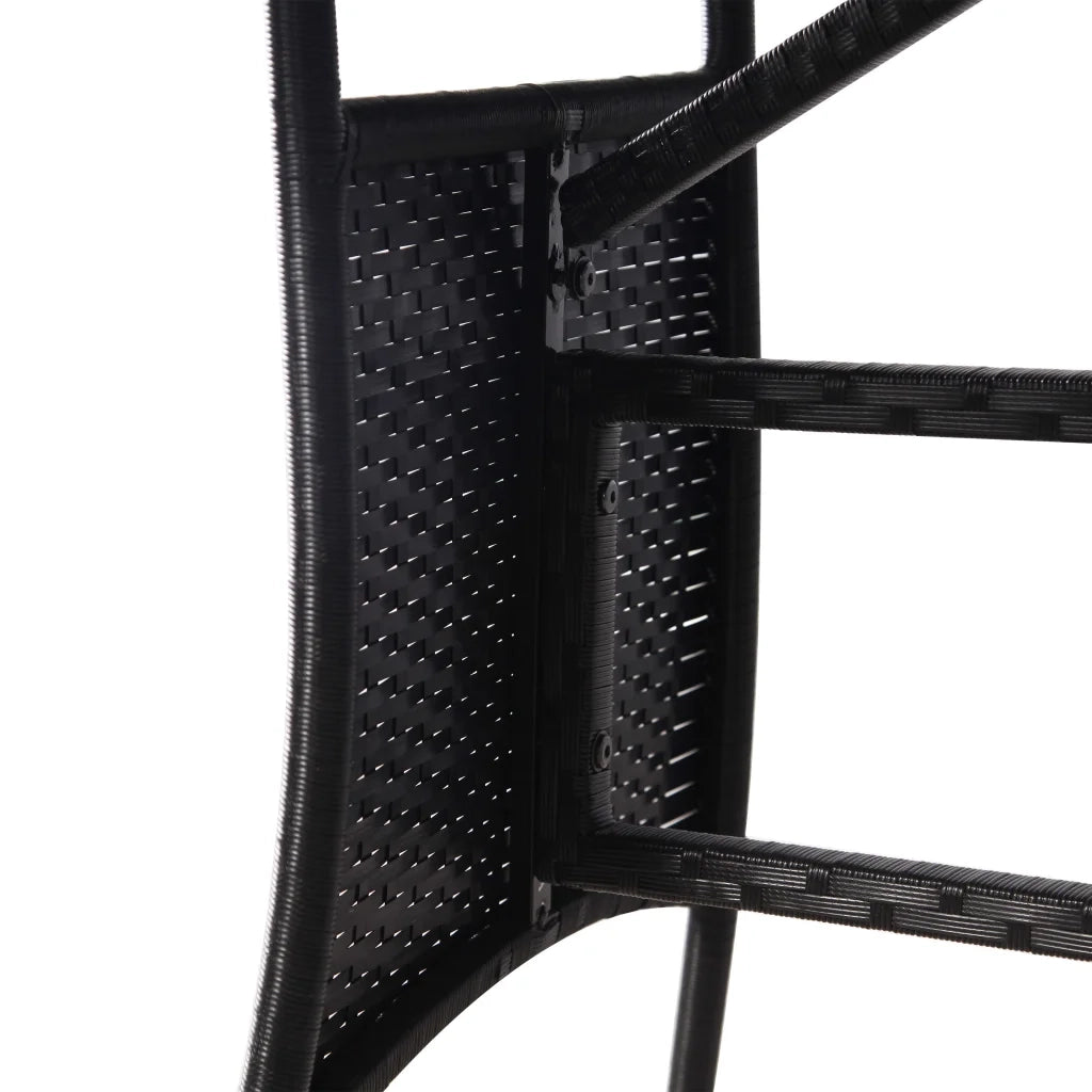 Tavolo da Giardino Nero 170x80x74 cm in Polyrattan 318714