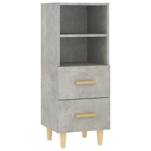 Credenza Grigio Cemento 34,5x34x90 cm in Legno Multistrato cod mxl 6665