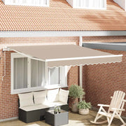 Tettuccio Elettrico Retrattile Beige 300 x 250 cm 3330053