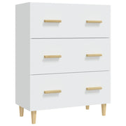 Buffet credenza cassettiera armadio mobile contenitore organizer per cucina soggiorno salotto 70 x 34 x 90 cm legno ingegnerizzato bianco 02_0030484