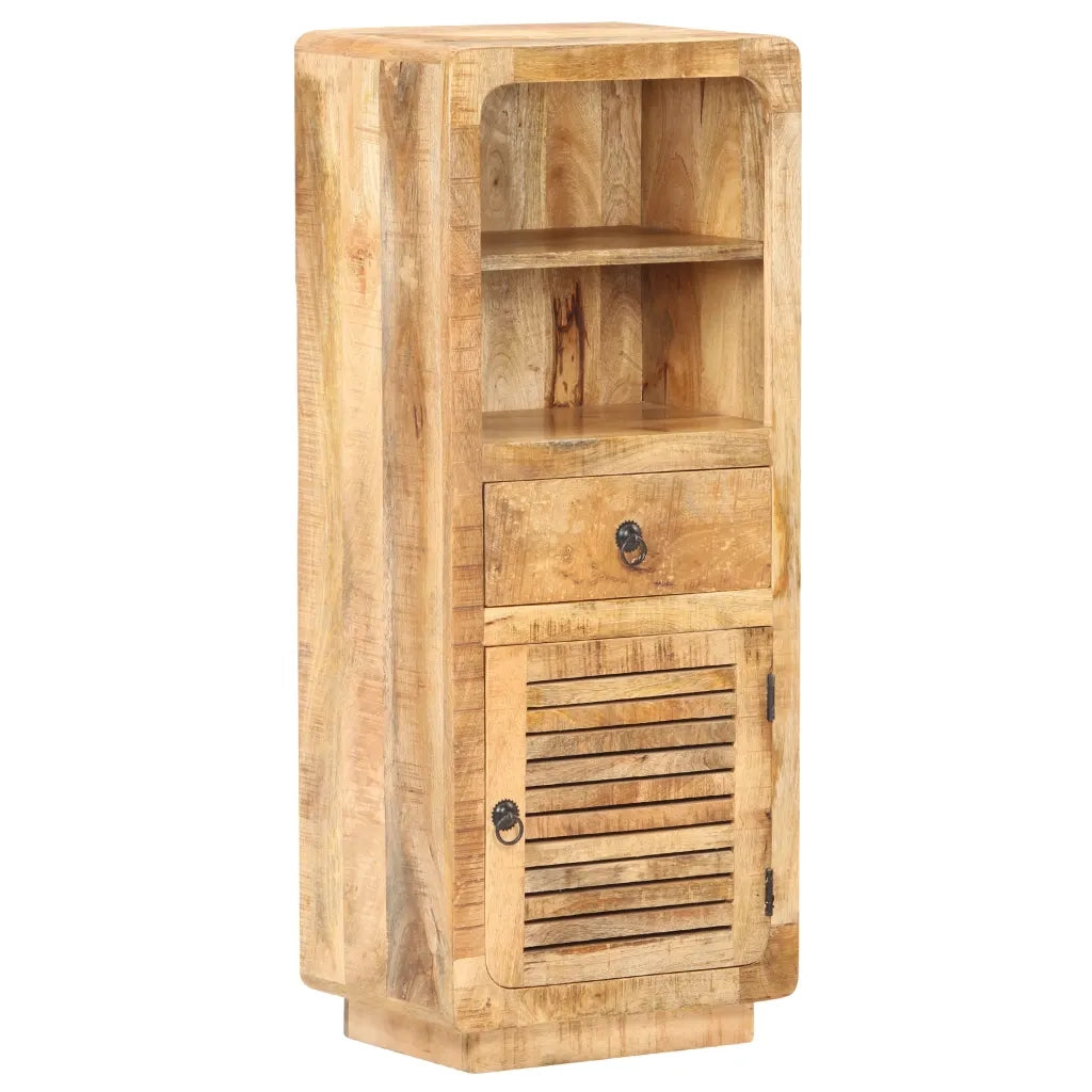 Credenza Alta 45x32x110 cm in Legno Massello di Mango Grezzo cod mxl 47730
