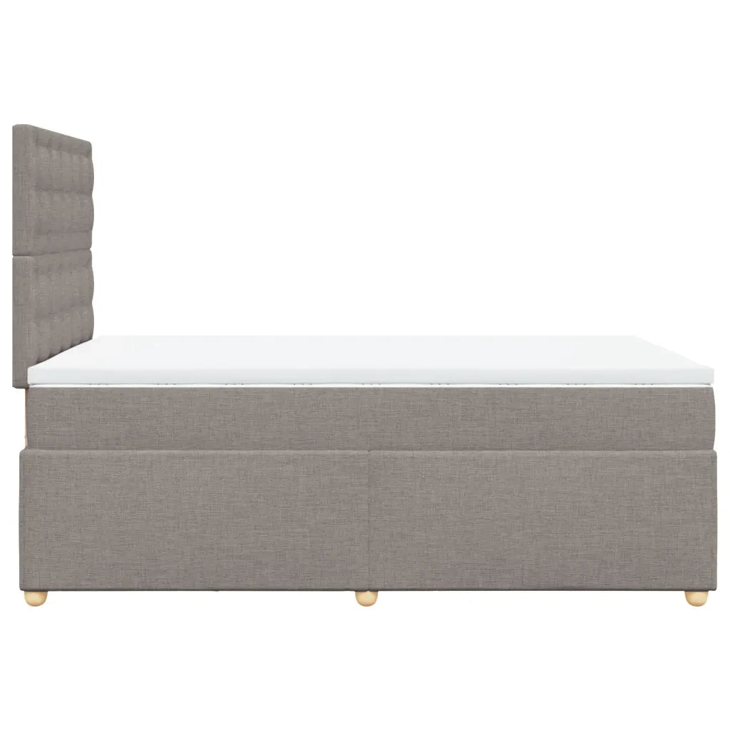 Giroletto a Molle con Materasso Tortora 120x200 cm in Tessuto 3291265
