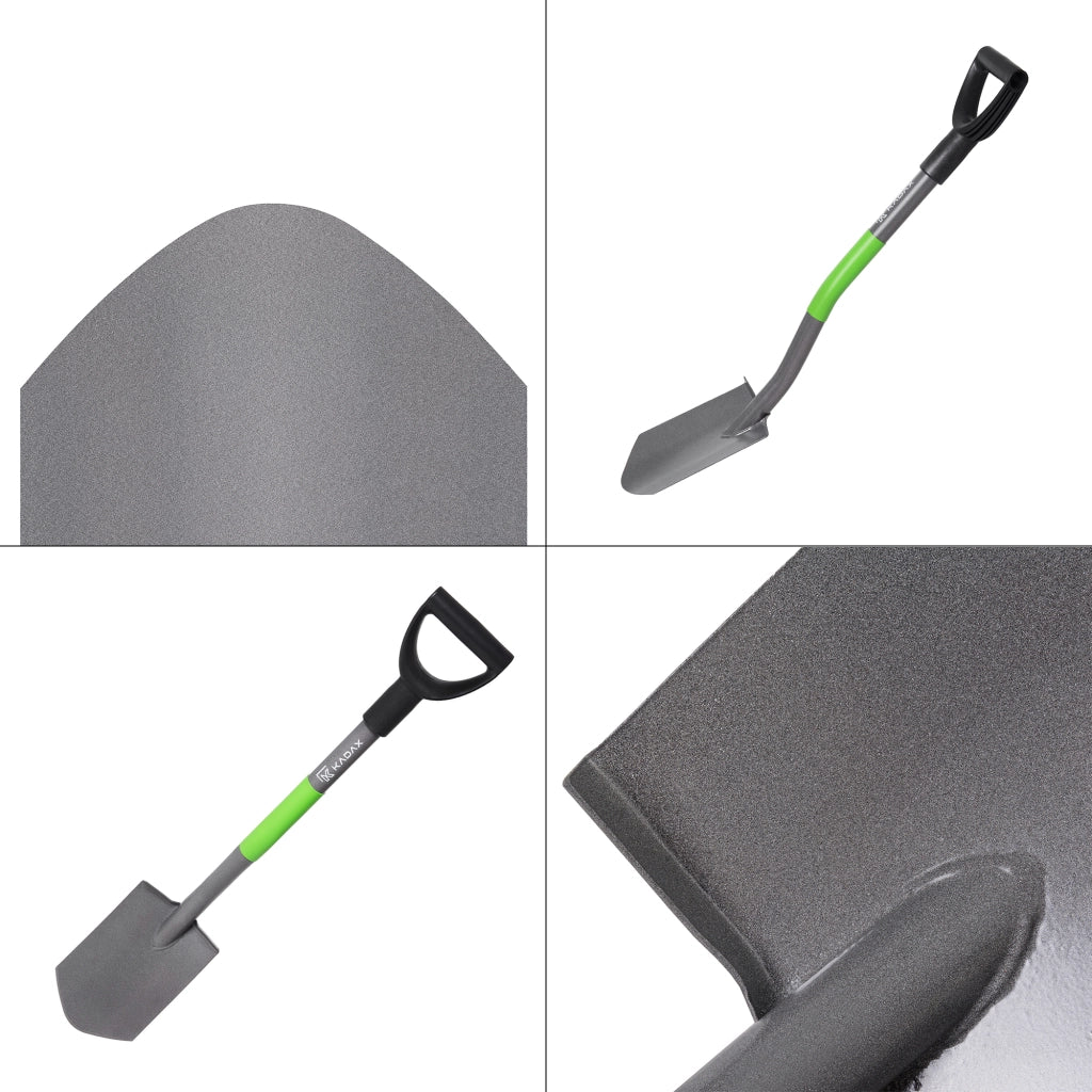 Pala da giardino ergonomica KADAX, affilata, 84 cm, in metallo, con manico appuntito.