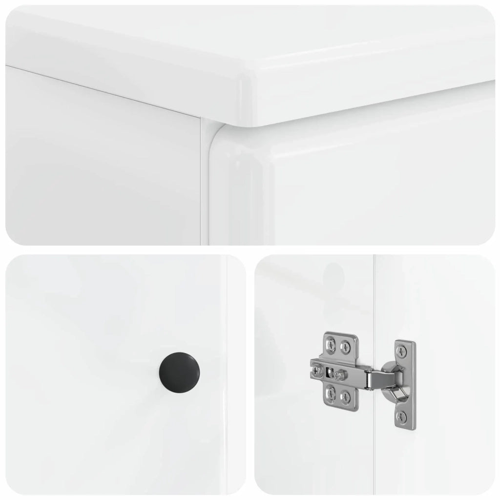 Armadio per Lavabo da Bagno BREDA Bianco Lucido 897449