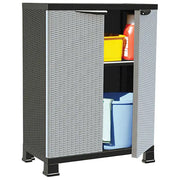 Armadietto in Plastica 68x39x92 cm Design Rattan 337898