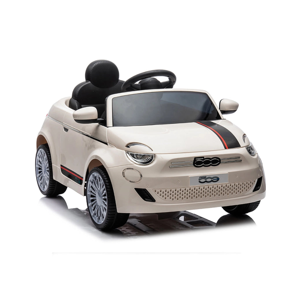 Macchina Elettrica per Bambini Licenza Ufficiale  Fiat 500 10,8V Bianco