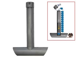 CONTENITORE PER ESCHE TOPICIDE ESCA SICURA TOPI- - cm.25x9x18 - 2 pezzi