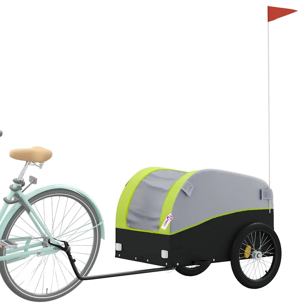 Rimorchio da Bici Nero e Verde 45 kg in Ferro CFW2397943