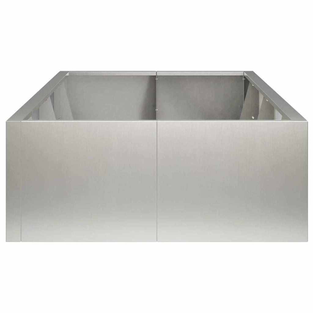 Muro di contenimento 8 pz 300 x 100 x 50 cm Acciaio Inox 3449258