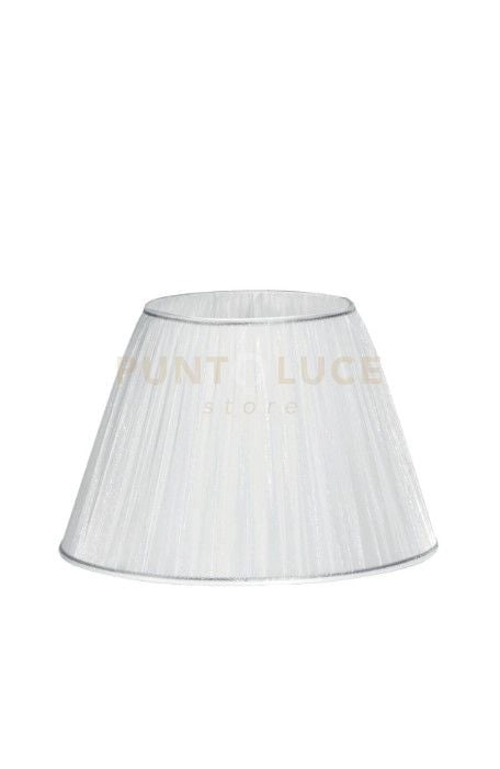 PARALUME 4061 DM.40CM BIANCO E ARGENTO ATTACCO E27