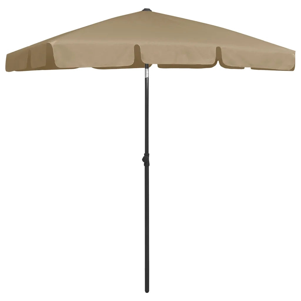 Ombrellone da Spiaggia Tortora 180x120 cm 314722