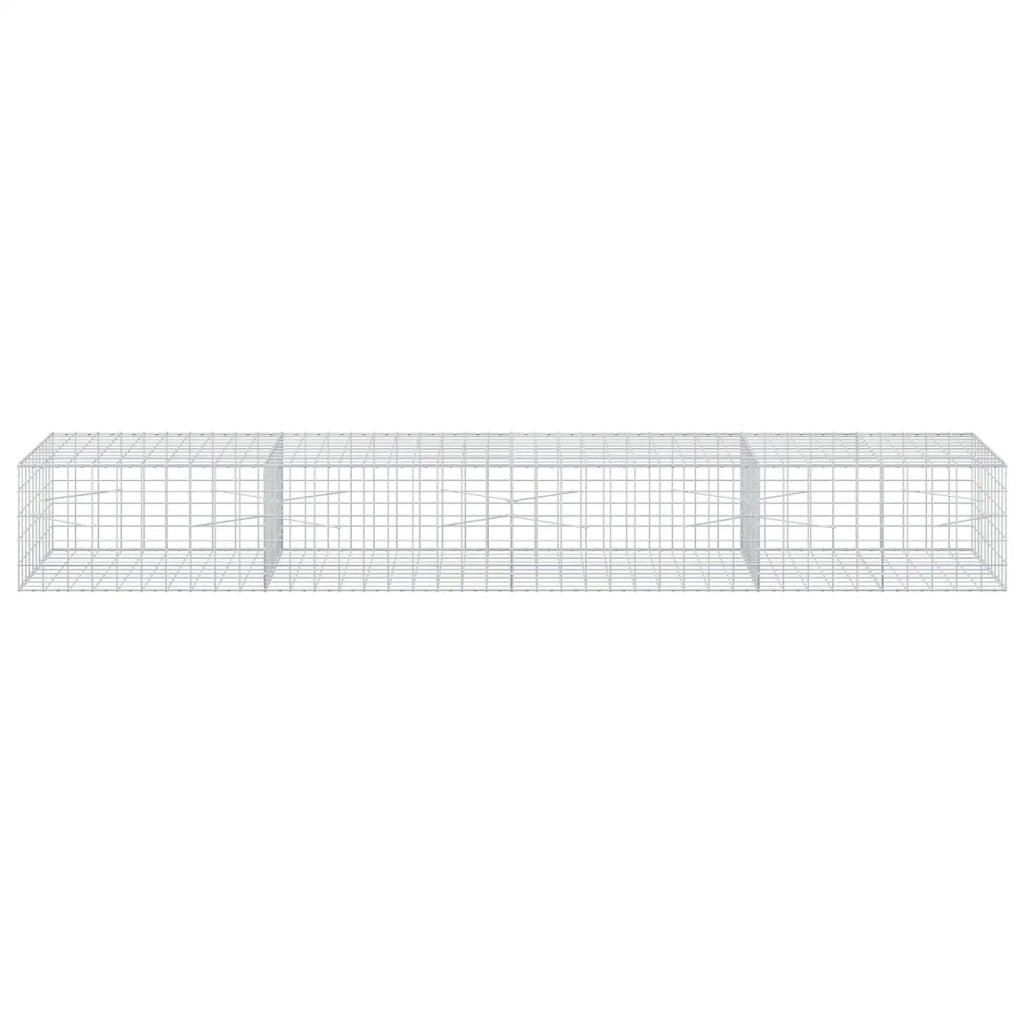 Gabione con Filo da 5 mm e Rete da 10x10 cm 400x100x50 cm 3465290