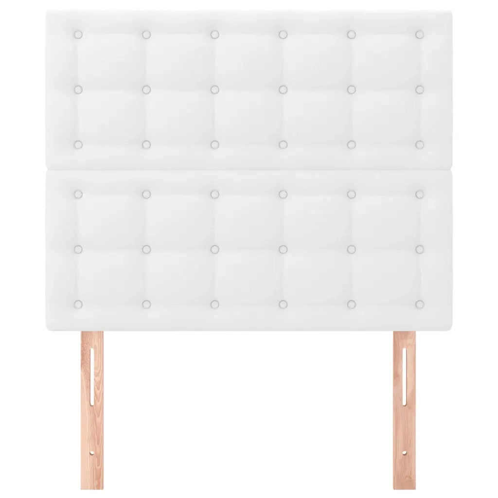 Testiera Bianca 100x5x118/128 cm in Similpelle 3116417