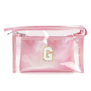 Borsa di Cosmetici - Toilettas - Persoonlijk - Rosa - Borsa con Iniziali